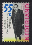 Netherlands Dr Willem Drees Politician 1986 MNH SG#1489 MI#1299 Sc#684 - Unused Stamps