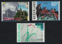 Netherlands Nautical College Museum Anniversaries And Events 3v 1985 MNH SG#1467-1469 MI#1276-1278 Sc#671-673 - Unused Stamps