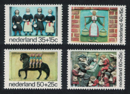 Netherlands Historic Ornamental Stones 4v 1975 MNH SG#1220-1223 - Unused Stamps