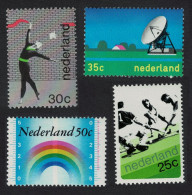 Netherlands Gymnastics Meteorology Aerial Dish Hockey 4v 1973 MNH SG#1173-1176 - Unused Stamps