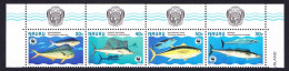 Nauru WWF Giant Fish Top Strip Of 4v Arms 1997 MNH SG#458-461 MI#437-440 Sc#443 A-d - Nauru