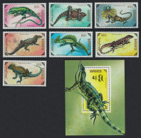 Mongolia Lizard Gecko Iguana Reptiles 7v+MS 1991 MNH SG#2253-MS2260 - Mongolia