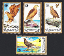 Mongolia White-tailed Sea Eagle 4v 1988 MNH SG#1963-1966 - Mongolia