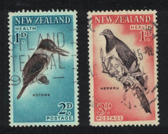 New Zealand Sacred Kingfisher Pigeon Birds 2v 1960 Canc SG#803-804 MI#413-414 - Gebruikt