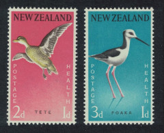 New Zealand Teal Stilt Birds 2v 1959 MNH SG#776-777 MI#386-387 - Unused Stamps