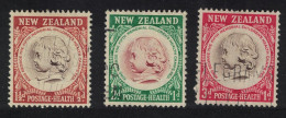 New Zealand Health Camps Federation Emblem 3v 1955 Canc SG#742-744 - Usati