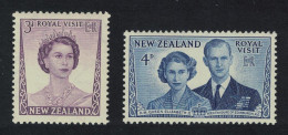 New Zealand Royal Visit 2v 1953 MNH SG#721-722 - Unused Stamps