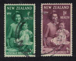 New Zealand Queen Elizabeth II And Prince Charles 2v 1950 Canc SG#701-702 - Gebruikt