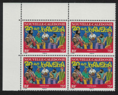 New Caledonia Music Kaneka Musical Style Corner Block Of 4 2006 MNH SG#1390 MI#1405 - Neufs