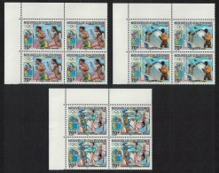 New Caledonia Volleyball Olympic Games Athens 3v Corner Blocks Of 4 2004 MNH SG#1332-1334 MI#1344-1346 - Neufs