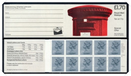 FT5a Pillar Box Left Margin Plain (£1.70 Folded Booklets) NB1-4 - Libretti