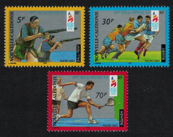 New Caledonia Rugby Tennis Shooting Sports 3v 2003 MNH SG#1295-1297 MI#1295-1297 - Neufs