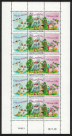 New Caledonia Kagu Birds Greetings Stamps Sheetlet Of 15v 2000 MNH SG#1222 MI#1126KB - Neufs