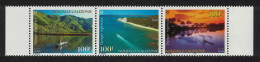 New Caledonia Canoe Speedboat Raft Regional Landscapes 3v Strip 2000 MNH SG#1215-1217 MI#1219-1221 - Nuovi