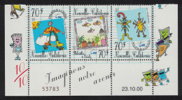 New Caledonia Children's Drawings Strip Of 3v Number Date 2000 MNH SG#1219-1221 MI#1213-1225 - Ongebruikt