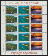 New Caledonia Canoe Speedboat Raft Regional Landscapes Sheetlet Of 15v 2000 MNH SG#1215-1217 MI#1219-1221 - Ongebruikt