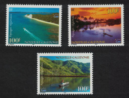 New Caledonia Canoe Speedboat Raft Regional Landscapes 3v 2000 MNH SG#1215-1217 MI#1219-1221 - Neufs