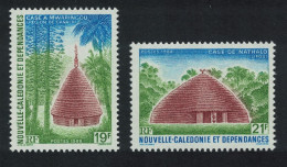 New Caledonia Traditional Huts 2v 1988 MNH SG#827-828 - Unused Stamps