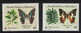 New Caledonia Butterflies And Plants 2v 1987 MNH SG#804-805 - Ongebruikt