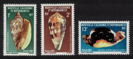 New Caledonia Shells 3v 1981 MNH SG#656-658 - Ongebruikt