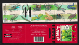 New Zealand Dragonflies Insects Booklet Of 10v 1997 MNH SG#SB88 - Neufs