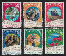 New Zealand Christmas Music 6v 1997 MNH SG#2097-2102 - Neufs