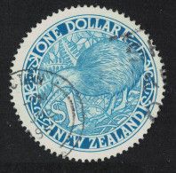 New Zealand Birds Kiwi Round Stamp $1 Blue 1993 Canc SG#1490c Sc#1161 - Used Stamps