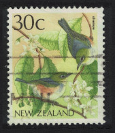 New Zealand Grey-backed White-eye 'Silvereye' Bird 1988 Canc SG#1462 - Usados