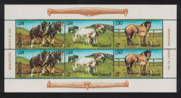 New Zealand Horses Health Stamps MS 1984 MNH SG#MS1348 - Neufs
