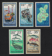 New Zealand Fish Whales Resources Of The Sea 5v 1978 MNH SG#1174-1178 - Unused Stamps