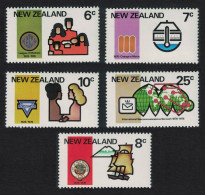 New Zealand Anniversaries And Metrication 5v 1976 MNH SG#1110-1114 - Nuovi