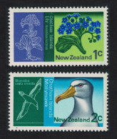 New Zealand Albatross Bird Flowers Chatham Islands 2v 1970 MNH SG#946-947 - Nuevos