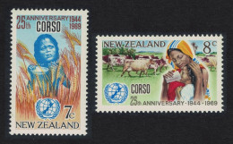 New Zealand Council Of Organisations For Services Overseas 2v 1969 MNH SG#911-912 - Ongebruikt