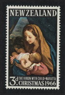 New Zealand 'The Virgin With Child' By Maratta Christmas 1966 MNH SG#842 - Unused Stamps