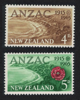 New Zealand 50th Anniversary Of Gallipoli Landing 2v 1965 MNH SG#826-827 - Unused Stamps