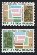 Papua NG Polynesian Art Sixth South Pacific Conference 2v 1965 MNH SG#77-78 Sc#204-205 - Papouasie-Nouvelle-Guinée