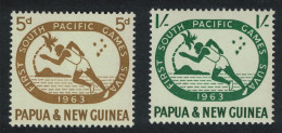 Papua NG First South Pacific Games Suva 2v 1963 MNH SG#49-50 - Papouasie-Nouvelle-Guinée