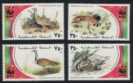 Palestine WWF Birds Houbara Bustard 4v 2001 MNH SG#PA204-PA207 MI#192-195 Sc#150a-d - Palestina
