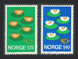 Norway Lotus Flower Environment Protection 2v Joint Issue 1977 MNH SG#770-771 MI#737-738 Sc#688-689 - Ungebraucht