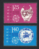 Norway Europa Early Products Of Herrebo Potteries Halden 2v 1976 MNH SG#757-758 Sc#675-676 - Ungebraucht
