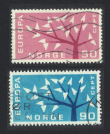 Norway Europa 2v 1962 Canc SG#527-528 - Oblitérés