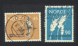 Norway Norwegian Royal College Of Agriculture 2v 1959 Canc SG#493-494 - Usados