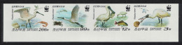 Korea Birds WWF Black-faced Spoonbill Strip Of 4v Imperf Reprint 2009 MNH SG#N4881b-N4881e MI#5495-5498 - Korea (Nord-)
