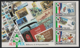 Norfolk 'Ausipex' Stamp Exhibition Melbourne MS 1984 MNH SG#MS346 Sc#346a - Norfolk Eiland