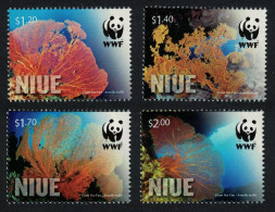 Niue WWF Giant Sea Fan Corals Marine Life 4v 2012 MNH SG#1089-1092 - Niue