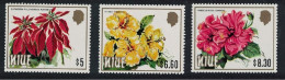 Niue Hibiscus Poinsettia Flowers 3 KEY VALUES 1984 MNH SG#540-542 - Niue