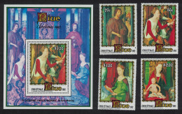 Niue 'St Catherine's Mystic Marriage' By Memling 4v+MS 1992 MNH SG#754-MS758 - Niue