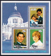 Niue Charles And Diana Wedding MS 1981 MNH SG#MS433 Sc#342a - Niue