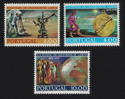 Portugal National Geographical Society Lisbon 3v 1975 MNH SG#1584-1586 - Nuevos