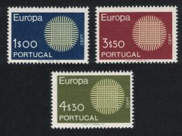 Portugal Europa CEPT 3v 1970 MNH SG#1378-1380 - Ongebruikt
